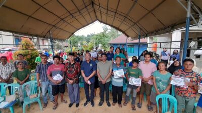 Anggota DPRD Kaltim, Agil Suwarno Gelar Sosialisasi Perda Tentang Bantuan Hukum di Desa Suka Rahmat