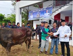 Dinas PU Kukar Rayakan Iduladha dengan Tujuh Ekor Sapi Kurban dan Salurkan Daging Kurban ke Warga.