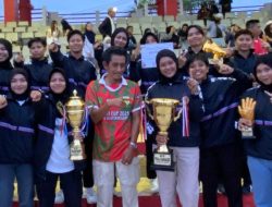 Kota Bangun Sukses Pertahankan Gelar Juara Turnamen Sepak Bola Putri Bupati Cup 2025.