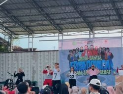 Dispora Kukar Dorong Masyarakat Hidup Sehat Mandiri Lewat Jalan Santai dan Senam.