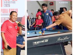 Dispora Kukar Gelar Turnamen Billiard Bupati Cup 9 Ball Antar OPD, Resmi Dibuka Asisten II Setkab Kukar.