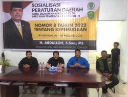 Ketua Komisi 3 DPRD Kaltim Dorong Peran Aktif Generasi Muda Lewat Sosialisasi Perda Kepemudaan di Batu Ampar.