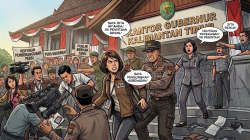 Koalisi Pers Kaltim Kecam Intimidasi dan Penghapusan Data Wartawan saat Aksi 214 di Kantor Gubernur