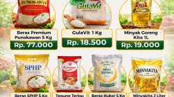 Kios SIGAP PT. KtMBS Jaga Stabilitas Harga Bahan Pokok