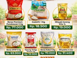 Kios SIGAP PT. KtMBS Jaga Stabilitas Harga Bahan Pokok