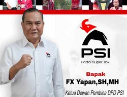 FX Yapan Resmi Berseragam PSI, Siap Bangun Kutai Barat Lebih Maju.