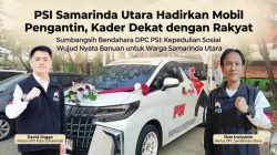 PSI Samarinda Utara Hadirkan Mobil Pengantin, David Jingga: Ini Kerja Nyata Kader.