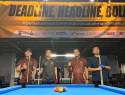 Turnamen Biliar PWI Kaltim Jadi Ajang Silaturahmi dan Jaring Talenta Baru.