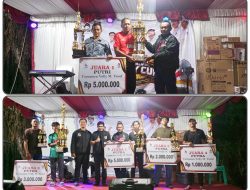 28 Tim Bersaing Selama Sebulan, Turnamen Voli M. Yusuf Ditutup Meriah.